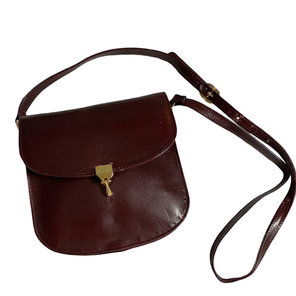 Harrods made in Italy 100% genuine leather vintage cross body bag - Picture 6 of 16